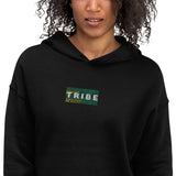 "TRIBE" | Verde | Women's Crop Top Hoodie